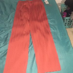 Coral pants